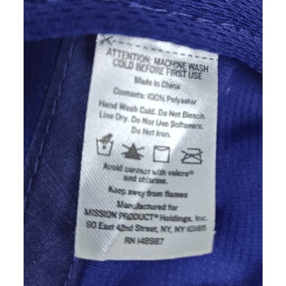 MISSION Enduracool Lightweight Run/Golf/Beach/Vacation/Baseball Cap Blue OSFA - Picture 8 of 8